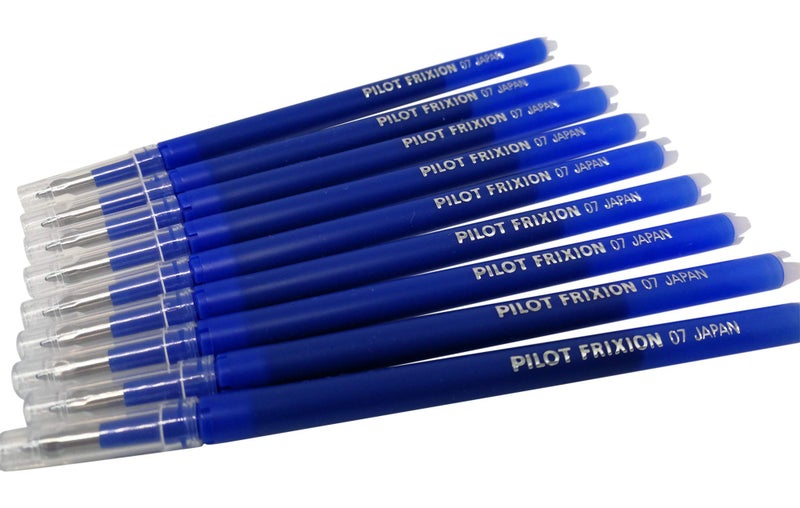 بايلوت إعادة تعبئة أقلام بايلوت فريكسيون القابلة للمسح، 9 حزمة إعادة تعبئة حبر جل أزرق اللون نقطة دقيقة 07 (أزرق) - Image 4